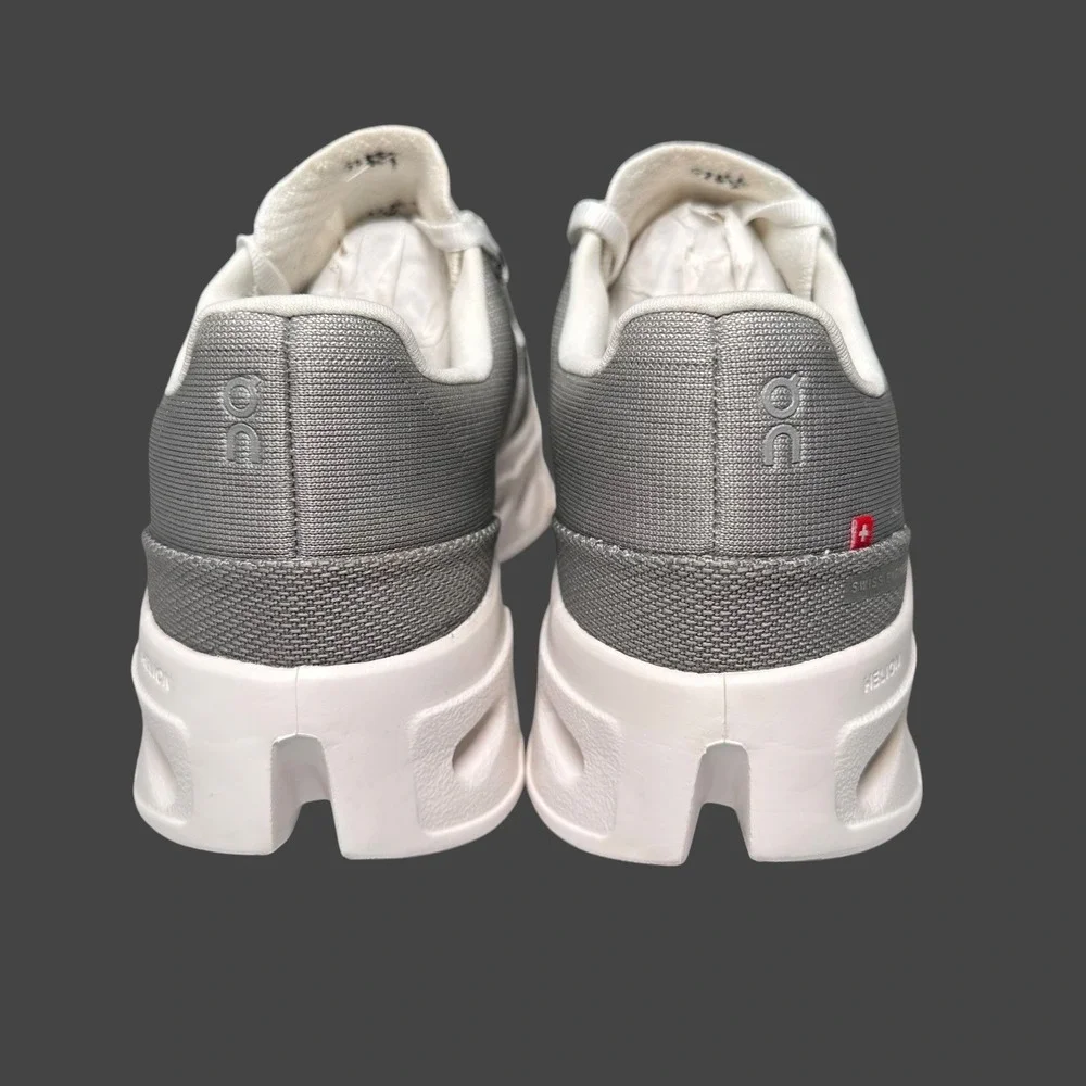 On Cloudeclipse Running Shoes Womens 9.5 Gray Alloy/White Swiss Engineering